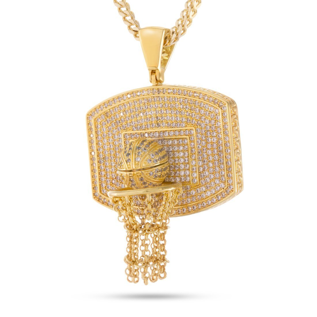 Basketball Necklace  in  14K Gold / 1.3" by Kingices