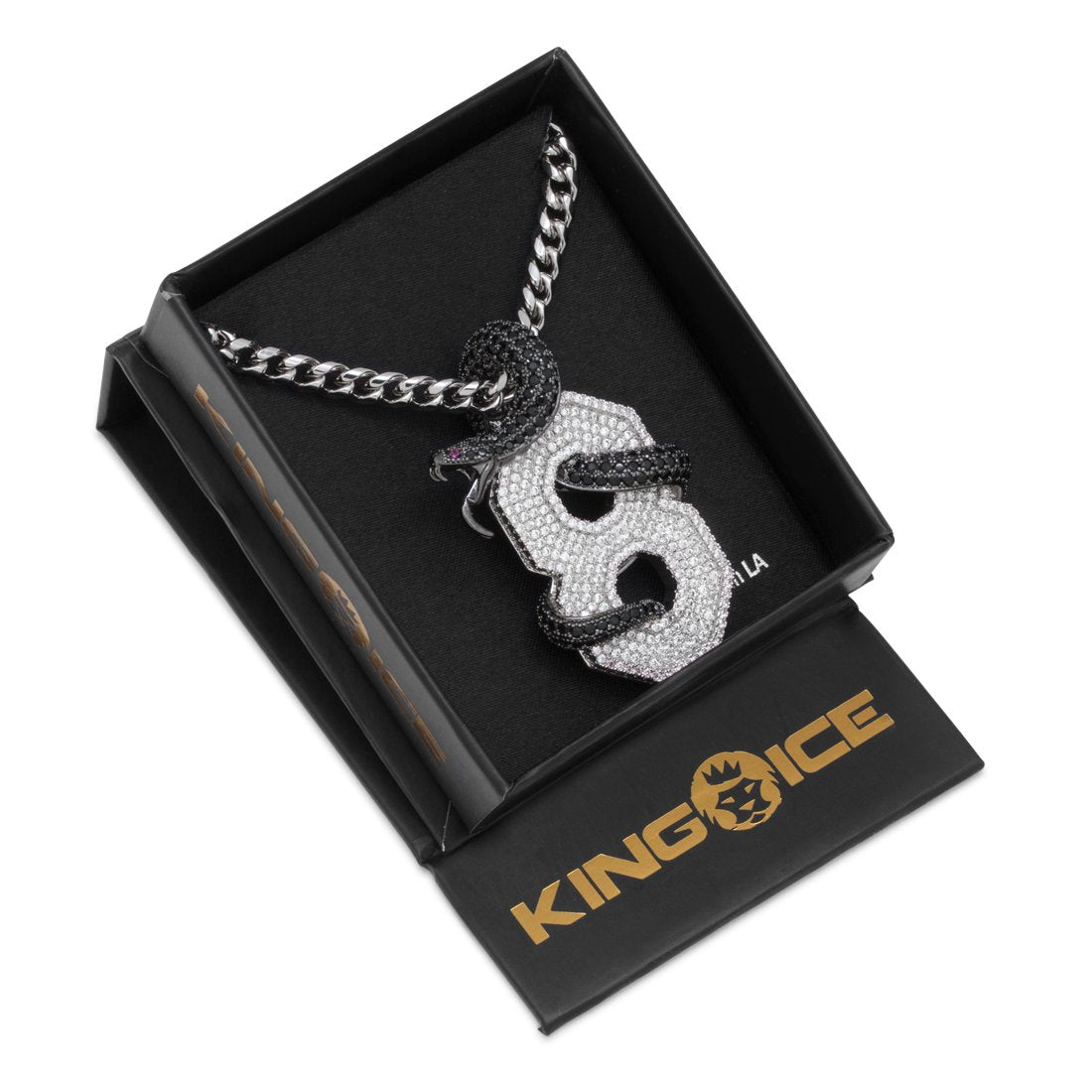 Black Mamba Number 8 Necklace  in  by Kingices