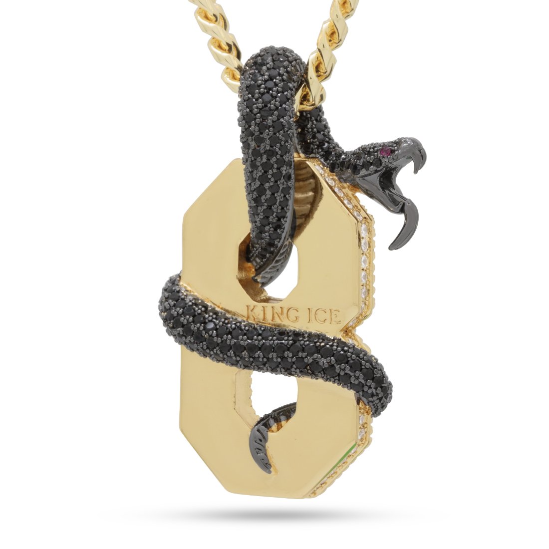 Black Mamba Number 8 Necklace  in  by Kingices