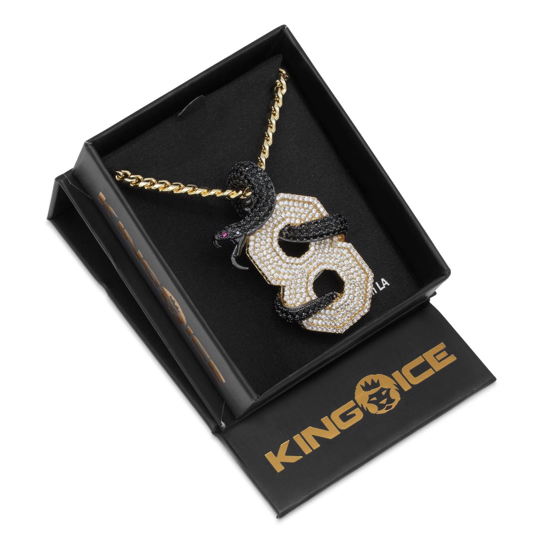 Black Mamba Number 8 Necklace  in  by Kingices