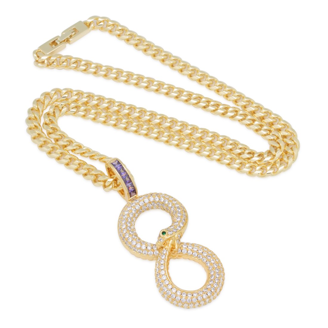Black Mamba Ouroboros Necklace  in  by Kingices