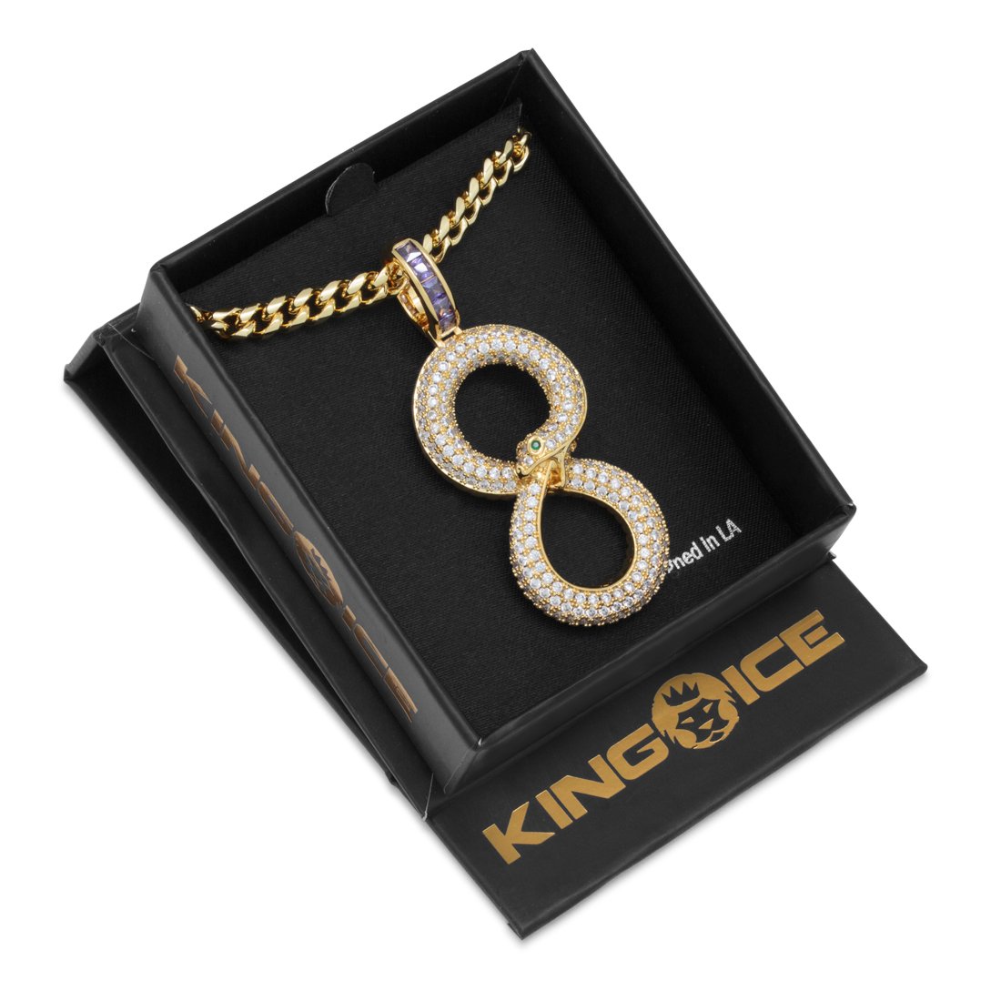 Black Mamba Ouroboros Necklace  in  by Kingices