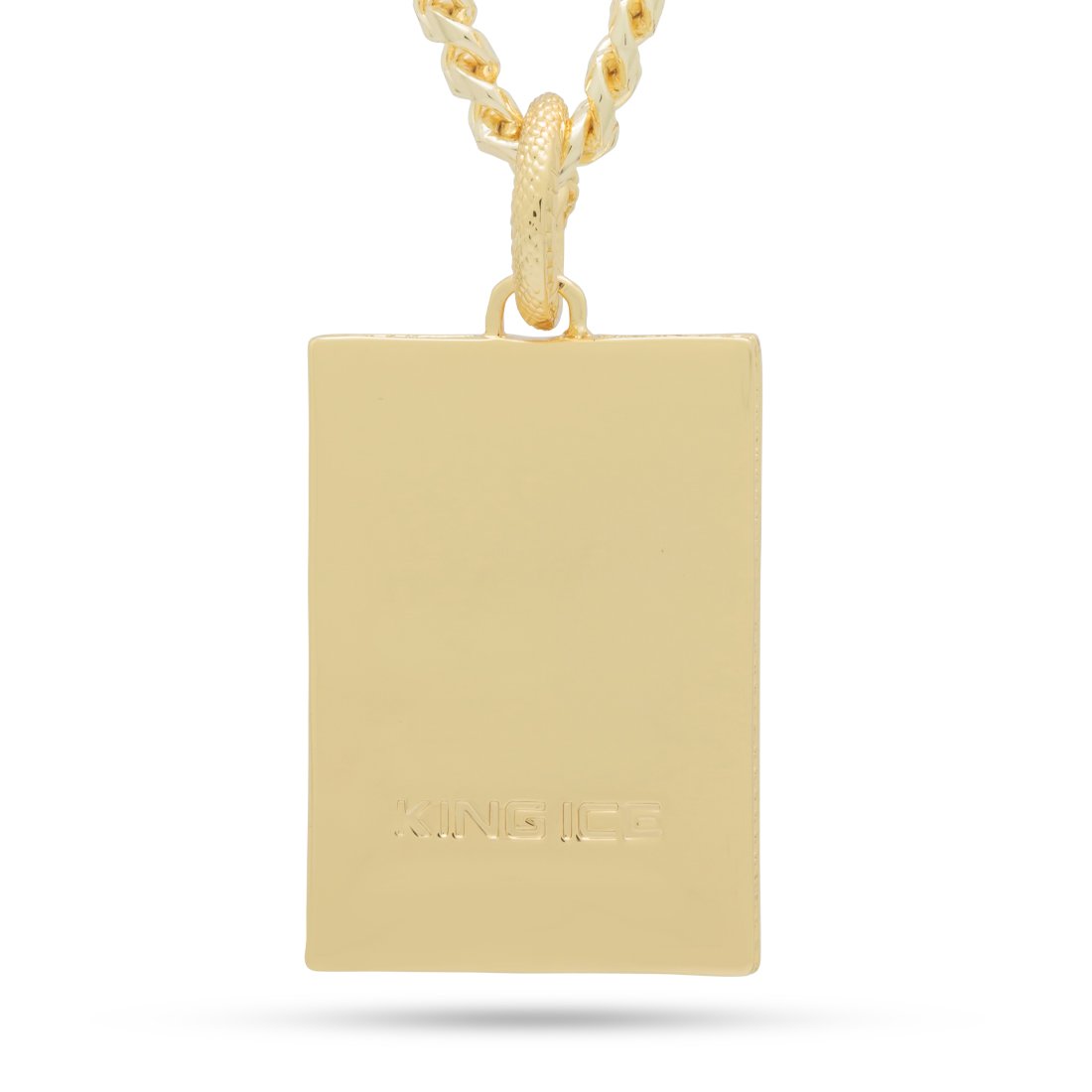 Black Mamba Silhouette Necklace  in  14K Gold / 2.1" by Kingices