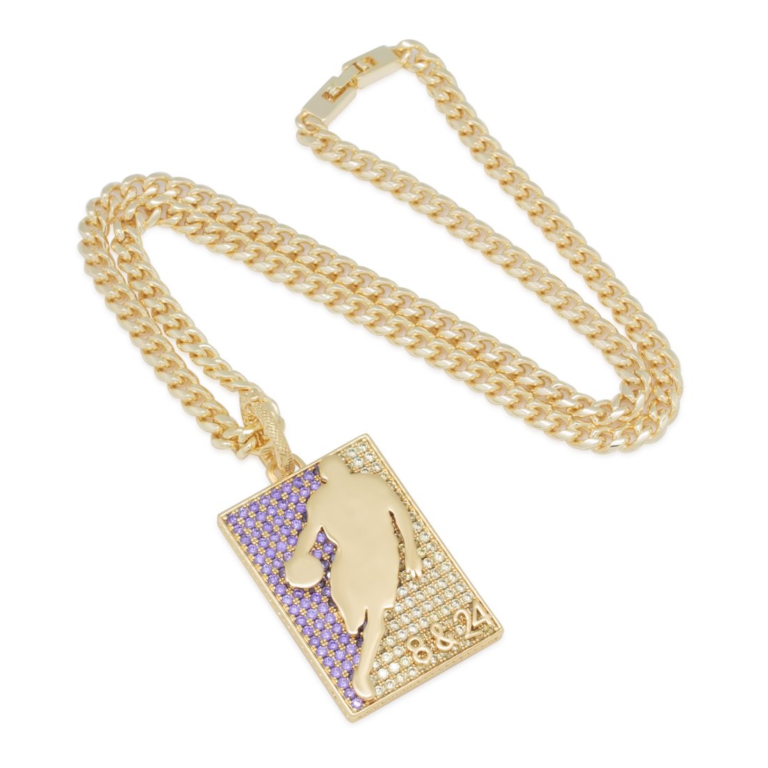 Black Mamba Silhouette Necklace  in  14K Gold / 2.1" by Kingices