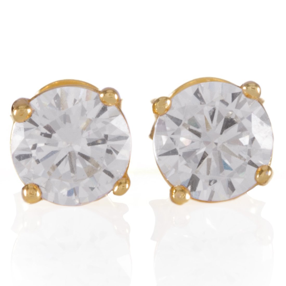 Brilliant-Cut Stud Earrings  in  by Kingices
