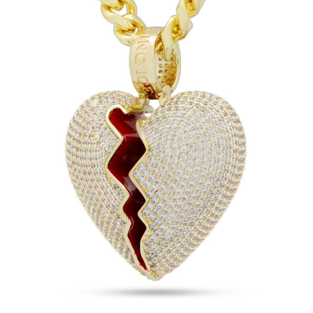 Broken Heart Necklace  in  by Kingices