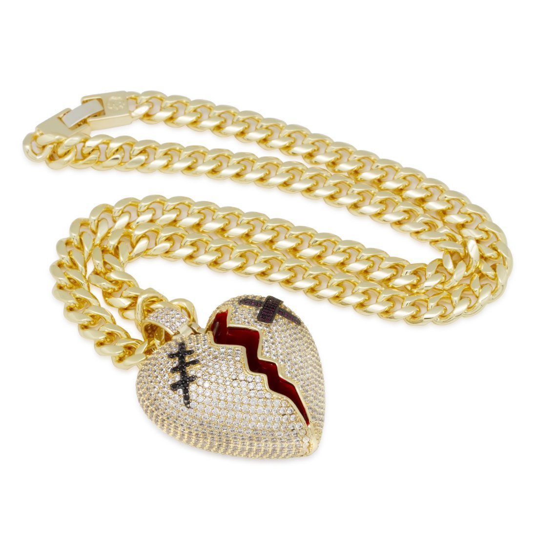Broken Heart Necklace  in  by Kingices