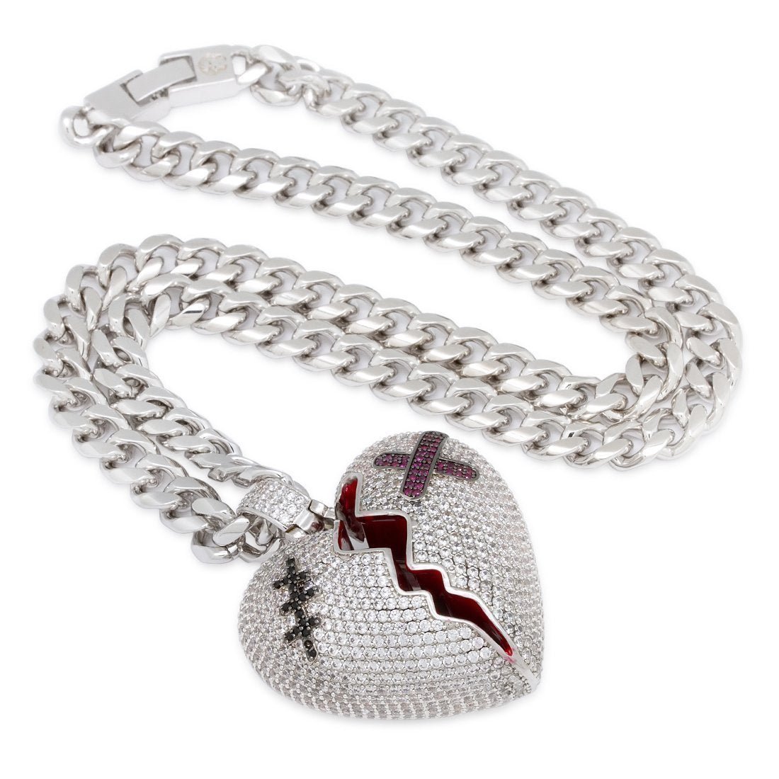 Broken Heart Necklace  in  by Kingices
