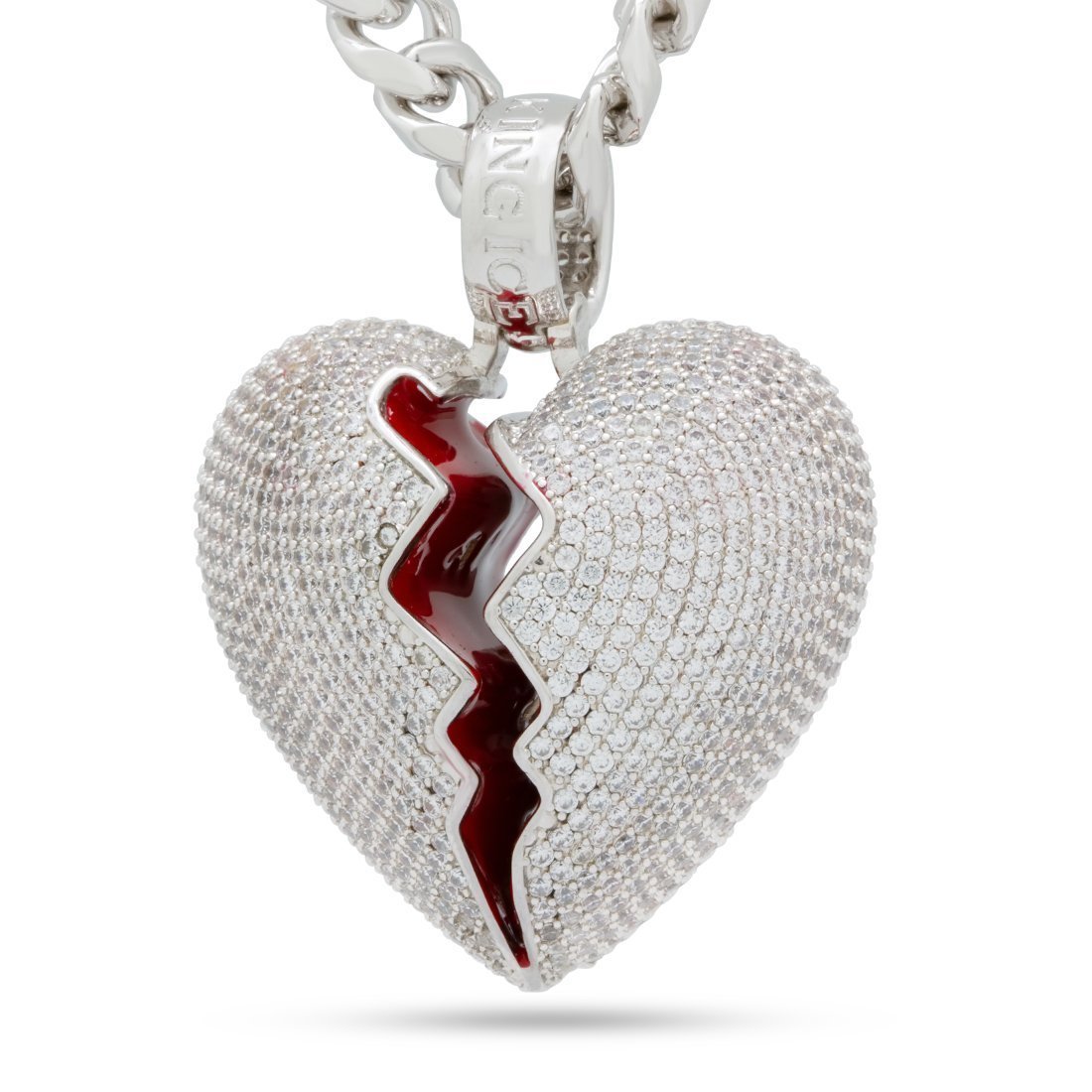 Broken Heart Necklace  in  by Kingices