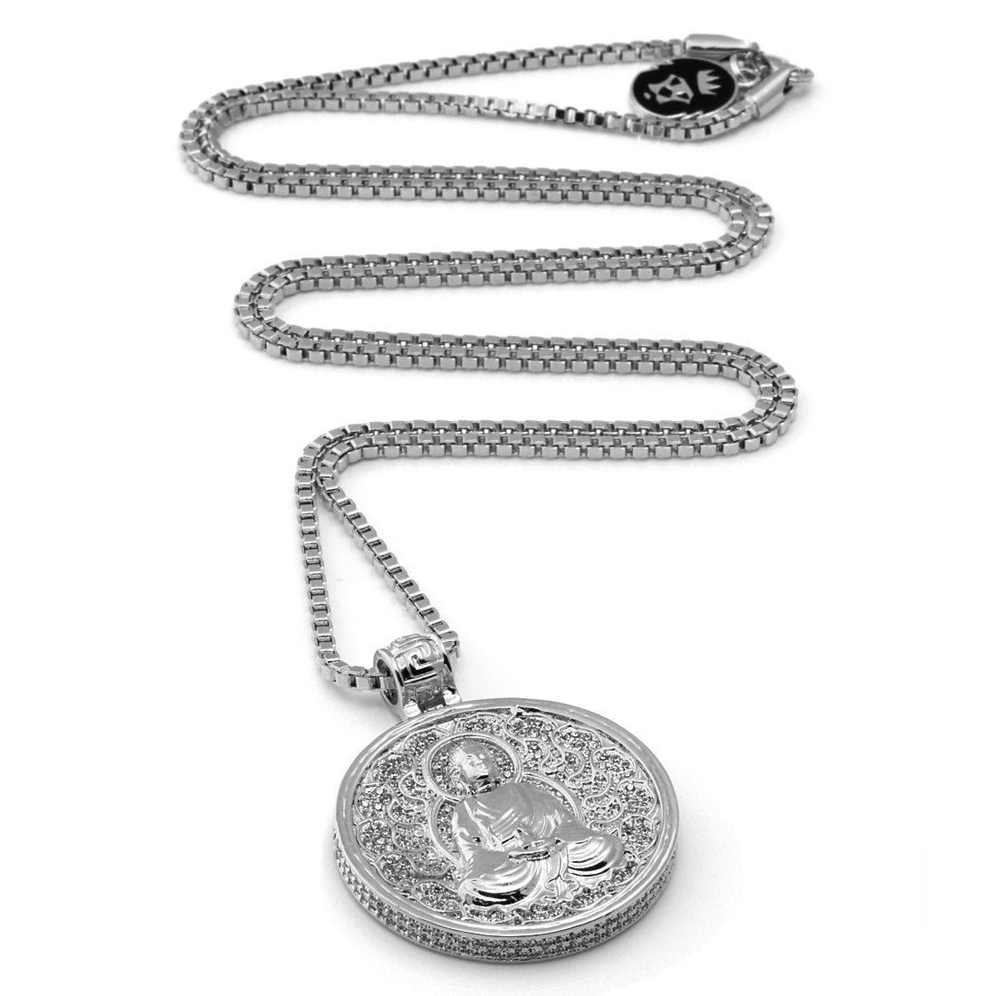 Buddhist Medallion Necklace  in  by Kingices