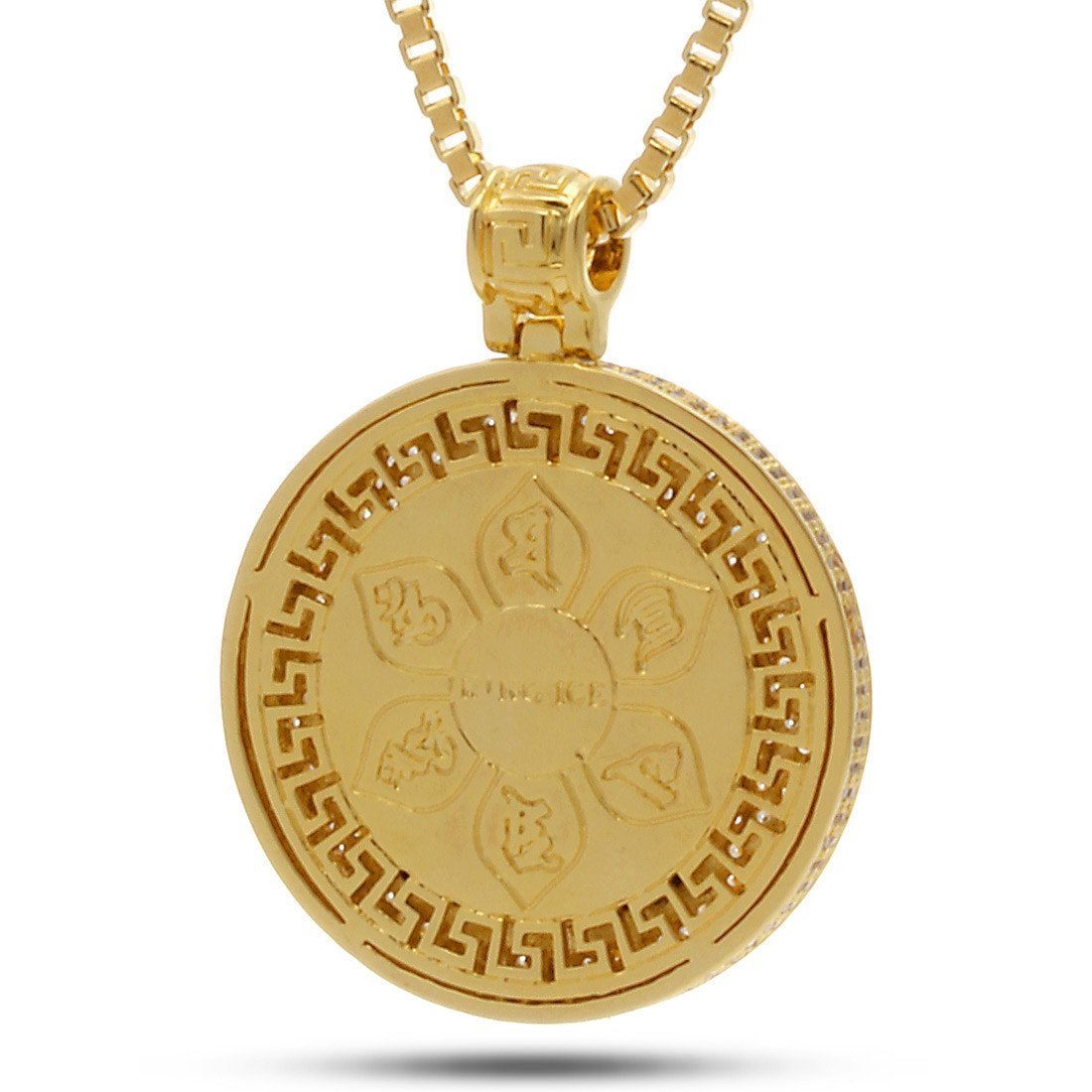 Buddhist Medallion Necklace  in  by Kingices