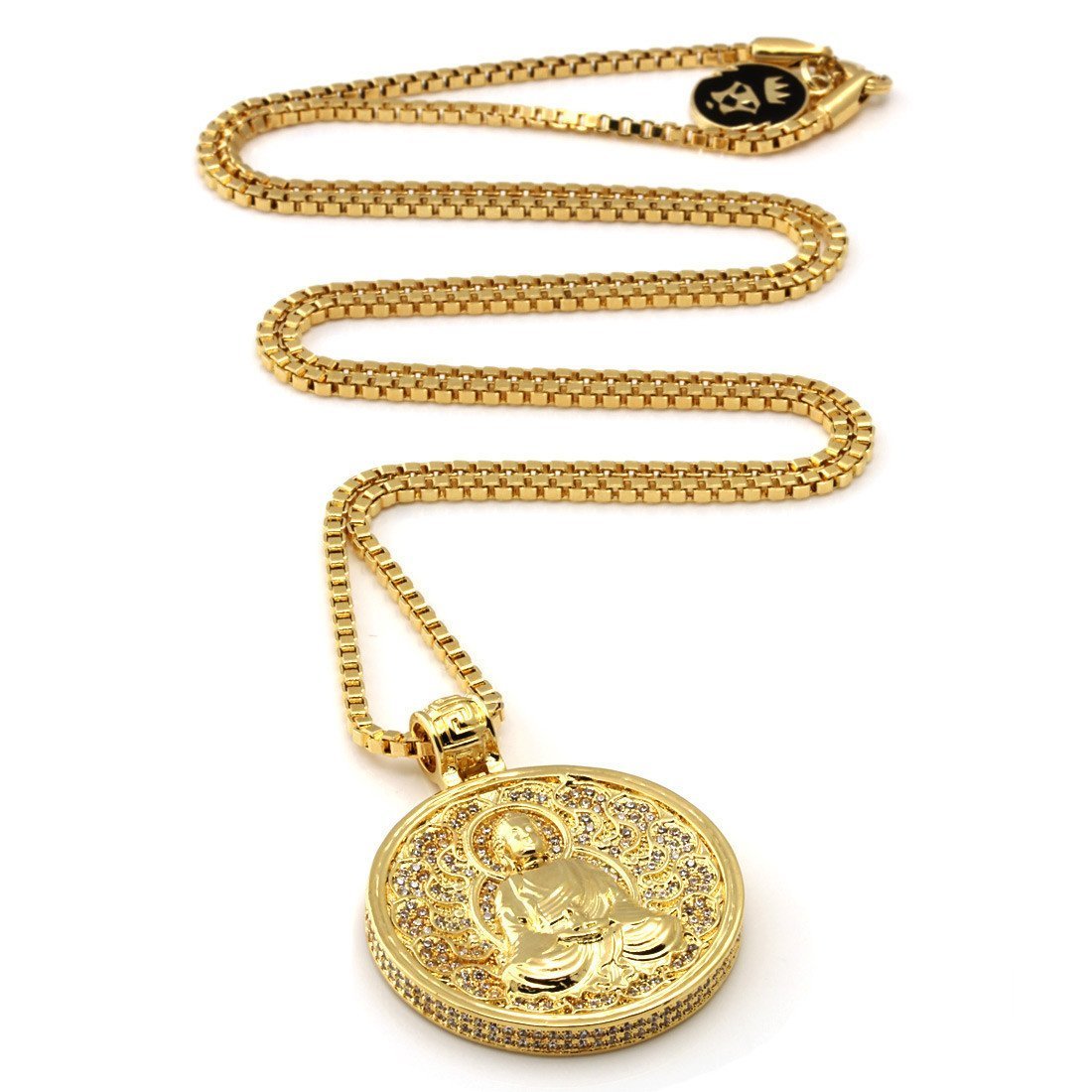 Buddhist Medallion Necklace  in  by Kingices