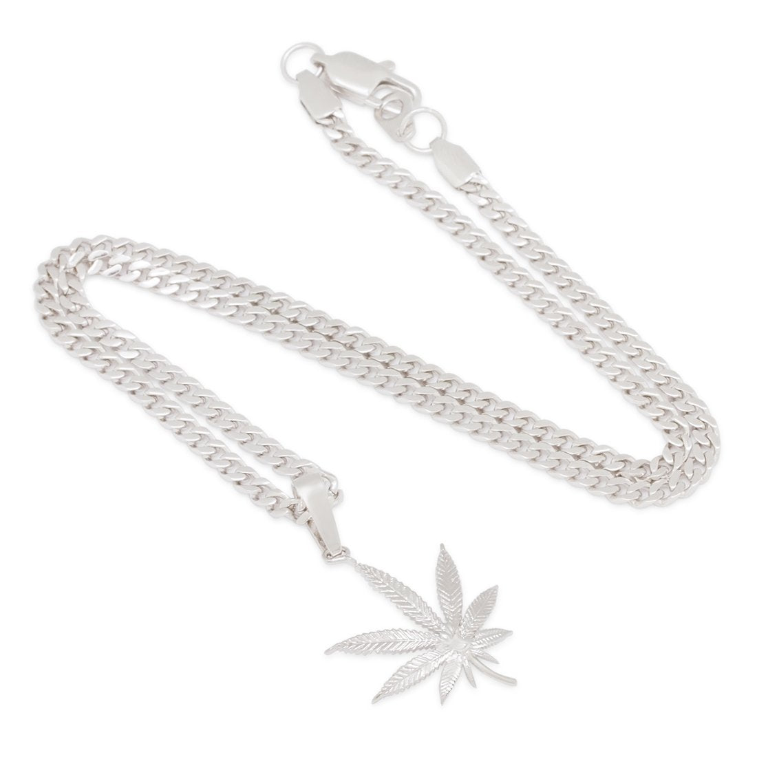 Cannabis Leaf Necklace  in  by Kingices