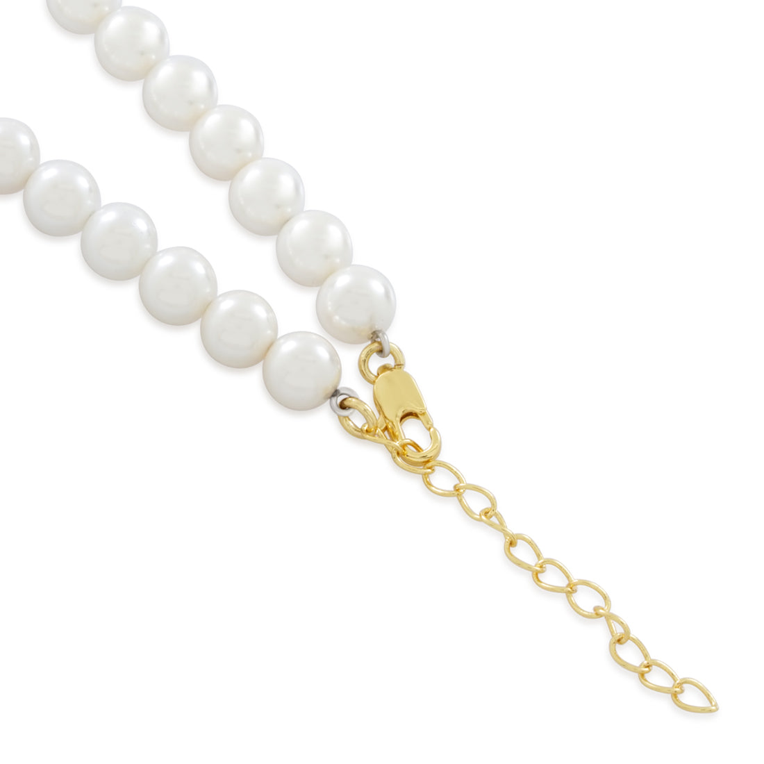 Cannabis Leaf Pearl Necklace  in  Gold Plated / 14K Gold / 1.2" by Kingices