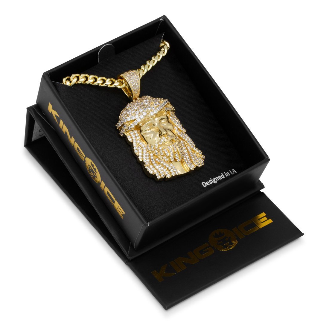 Christ Head Necklace  in  by Kingices