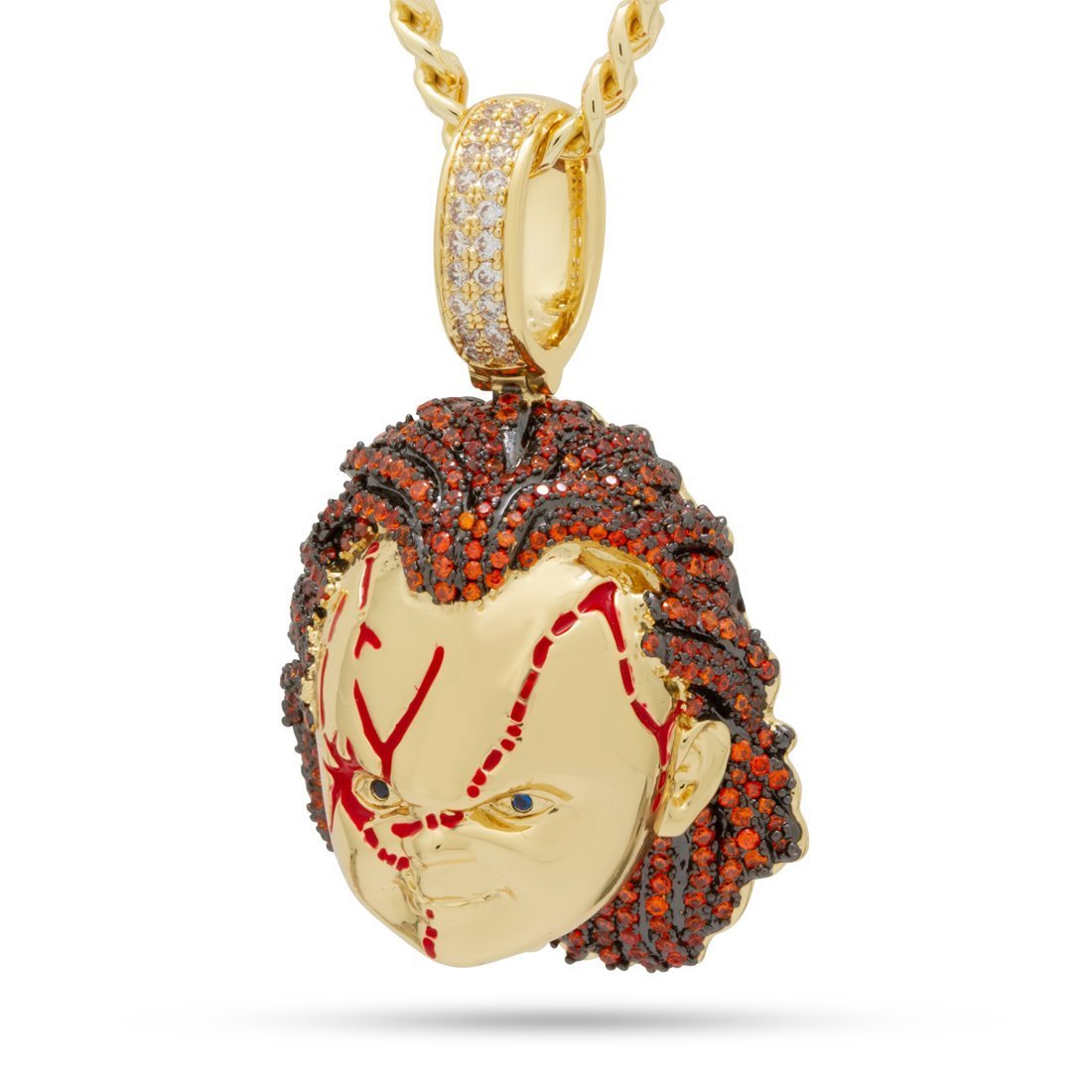 Chucky x Kingices - Bad Guy Necklace  in  14K Gold / 2.3" by Kingices