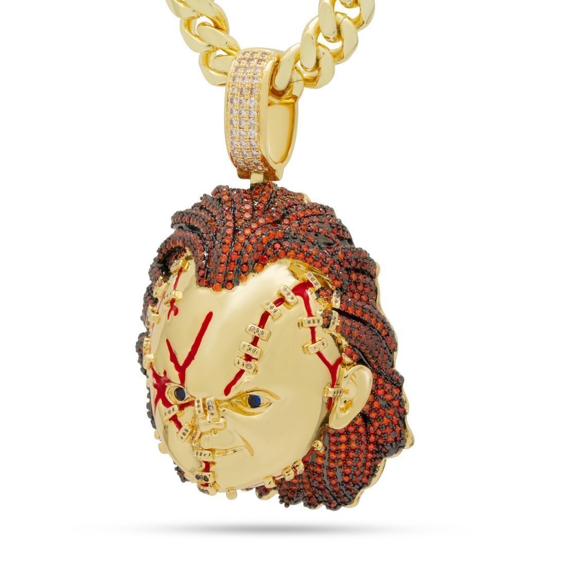 Chucky x Kingices - Bad Guy Necklace  in  14K Gold / 3.3" by Kingices
