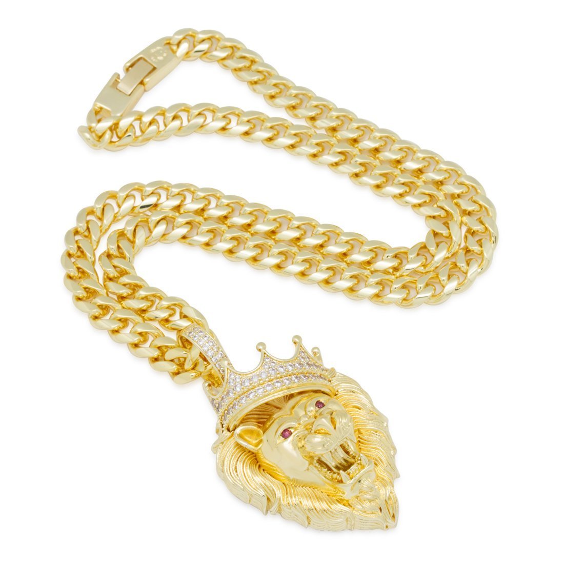 Classic Roaring Lion Necklace  in  by Kingices