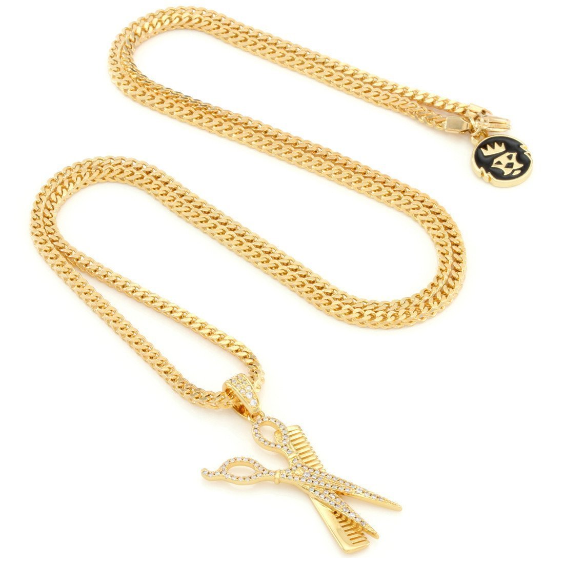 Comb and Scissors Necklace  in  by Kingices