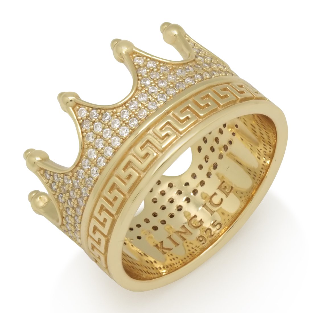 Crown Ring  in  Sterling Silver / 14K Vermeil / 7 by Kingices