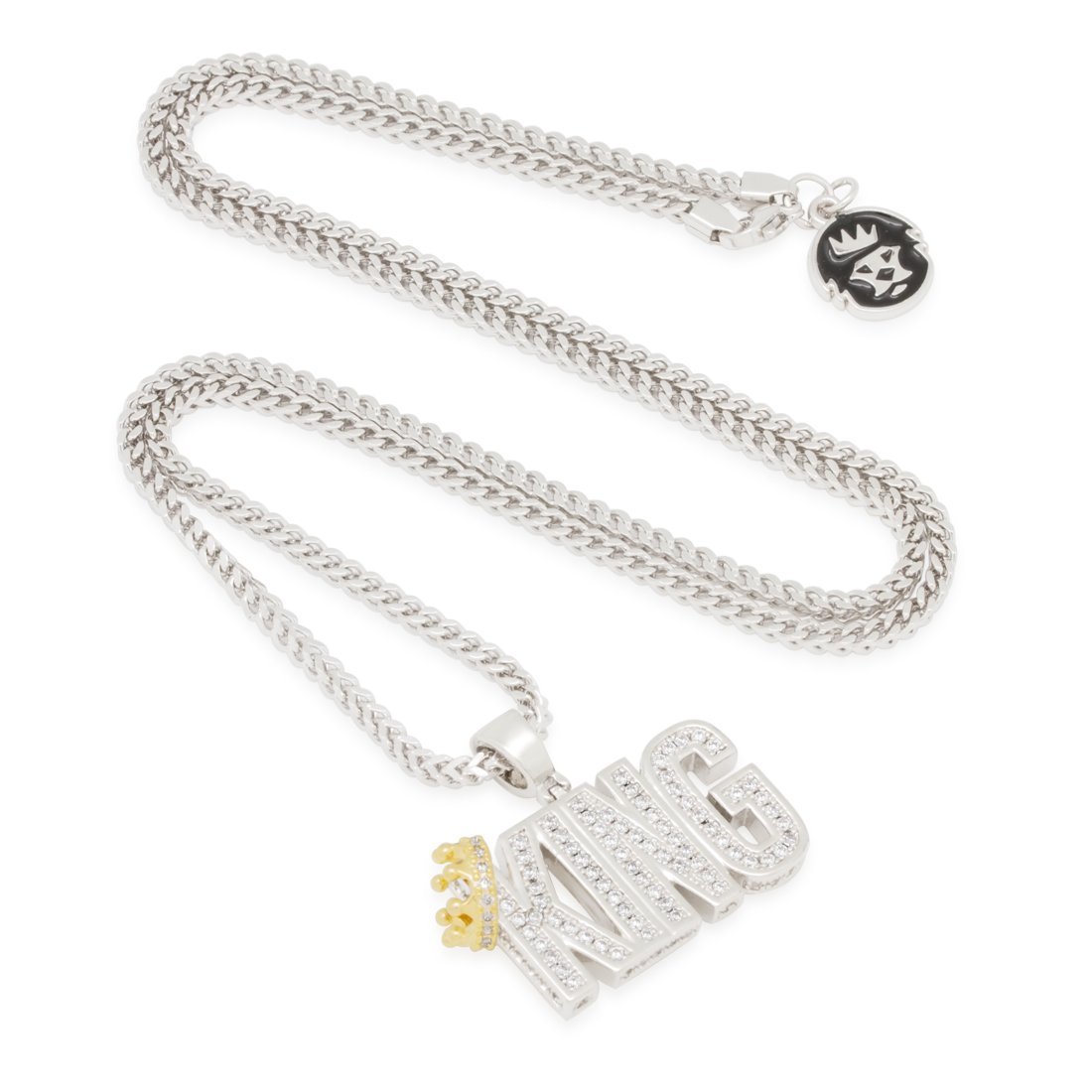 Crowned King Necklace  in  by Kingices