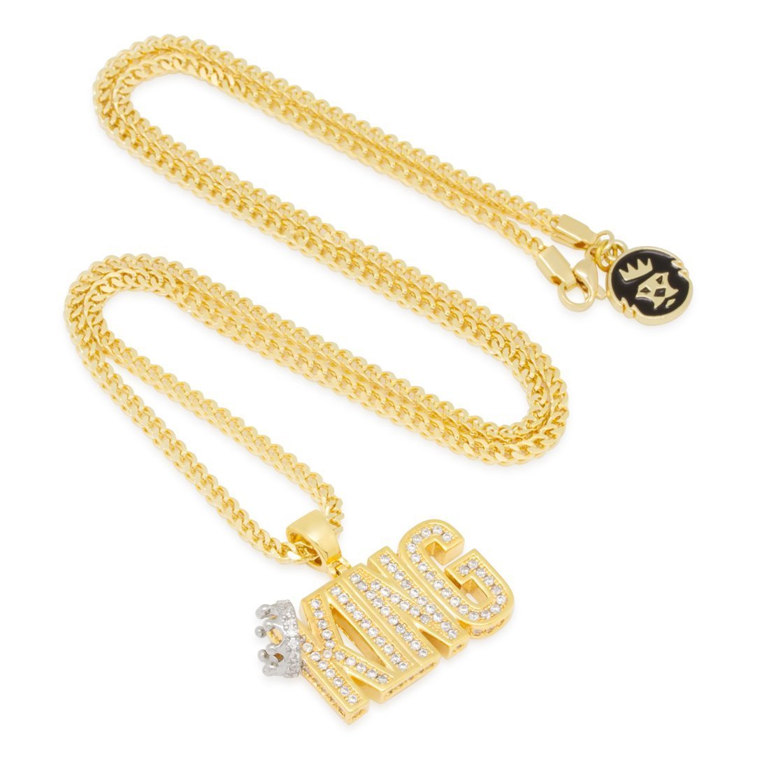 Crowned King Necklace  in  by Kingices