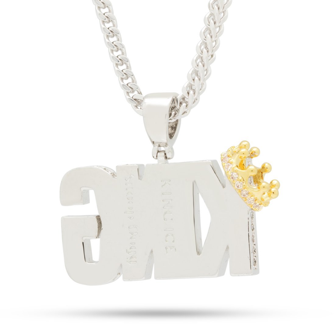 Crowned King Necklace  in  by Kingices