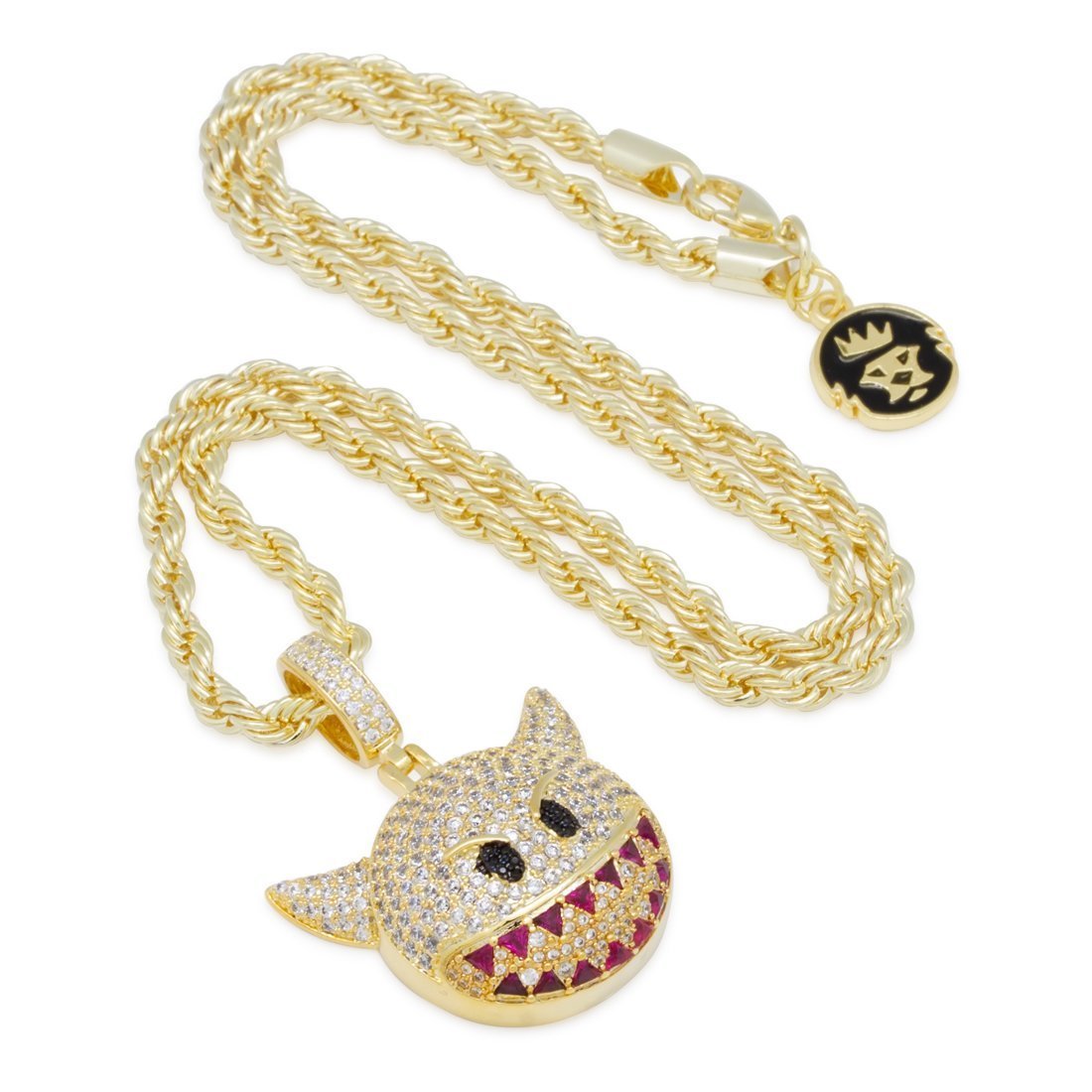 Devil Emoji Necklace  in  by Kingices