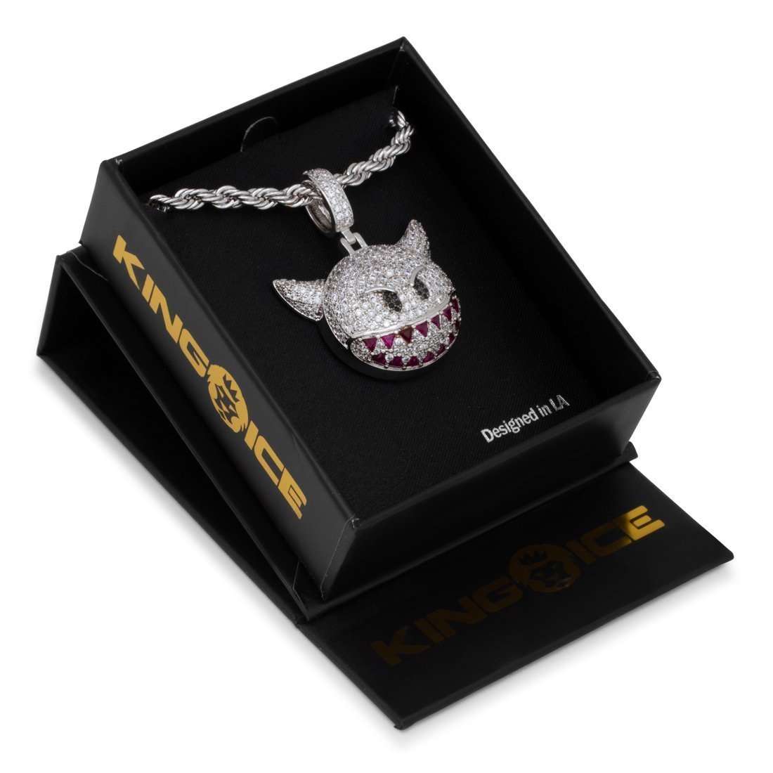 Devil Emoji Necklace  in  by Kingices