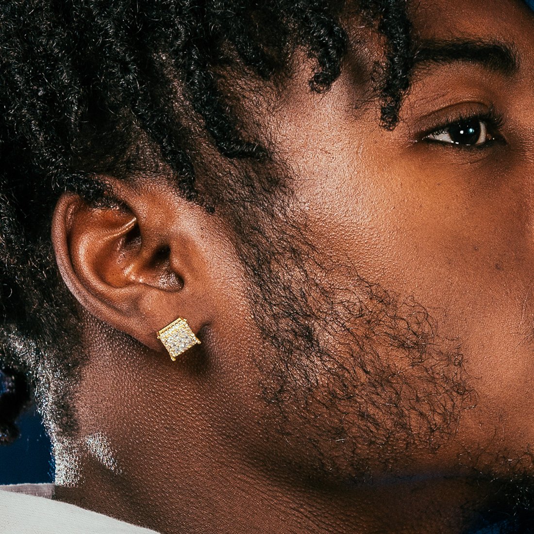 Double-Row Stud Earrings  in  by Kingices