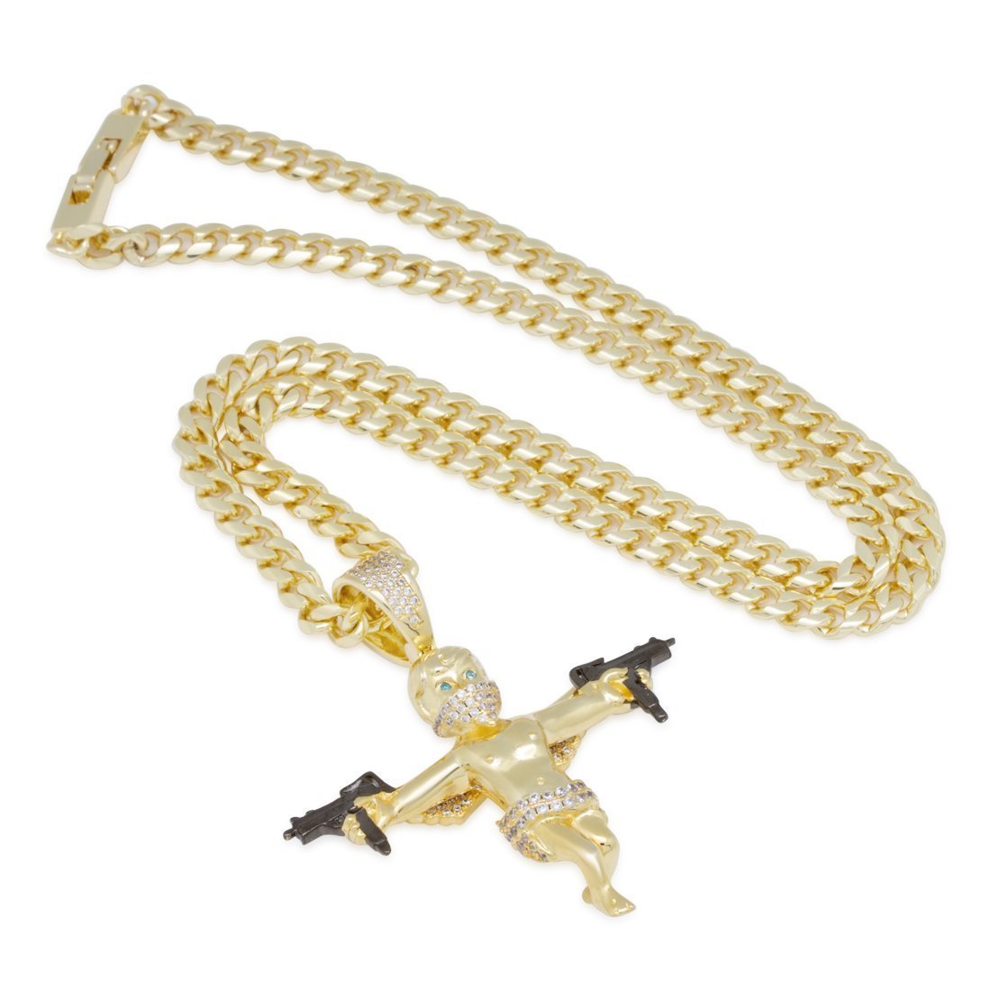 Dual Uzi Angel Necklace  in  by Kingices