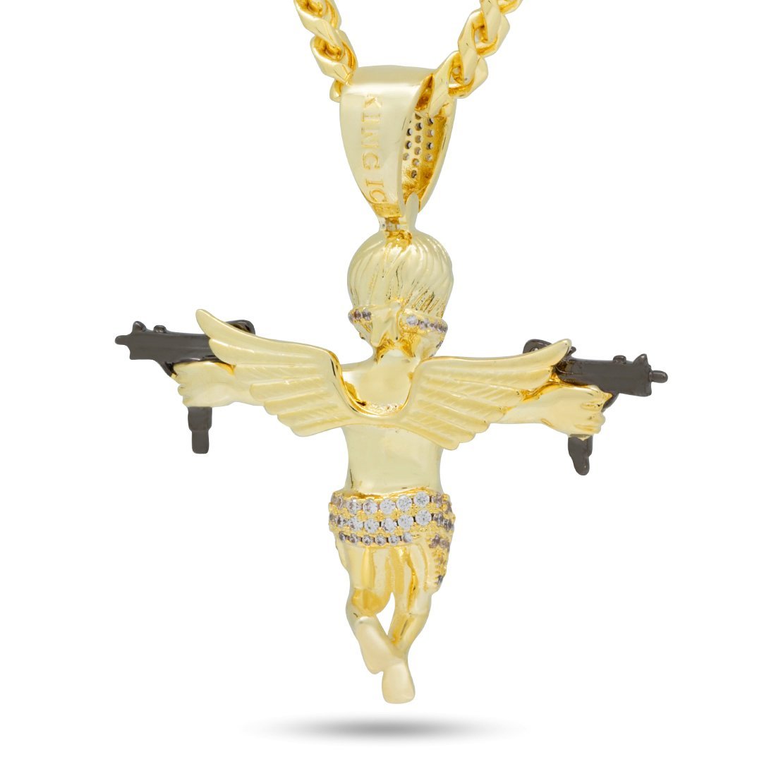 Dual Uzi Angel Necklace  in  by Kingices