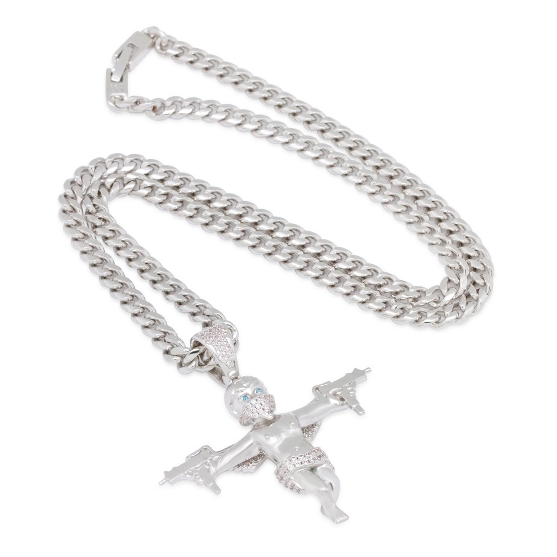 Dual Uzi Angel Necklace  in  by Kingices