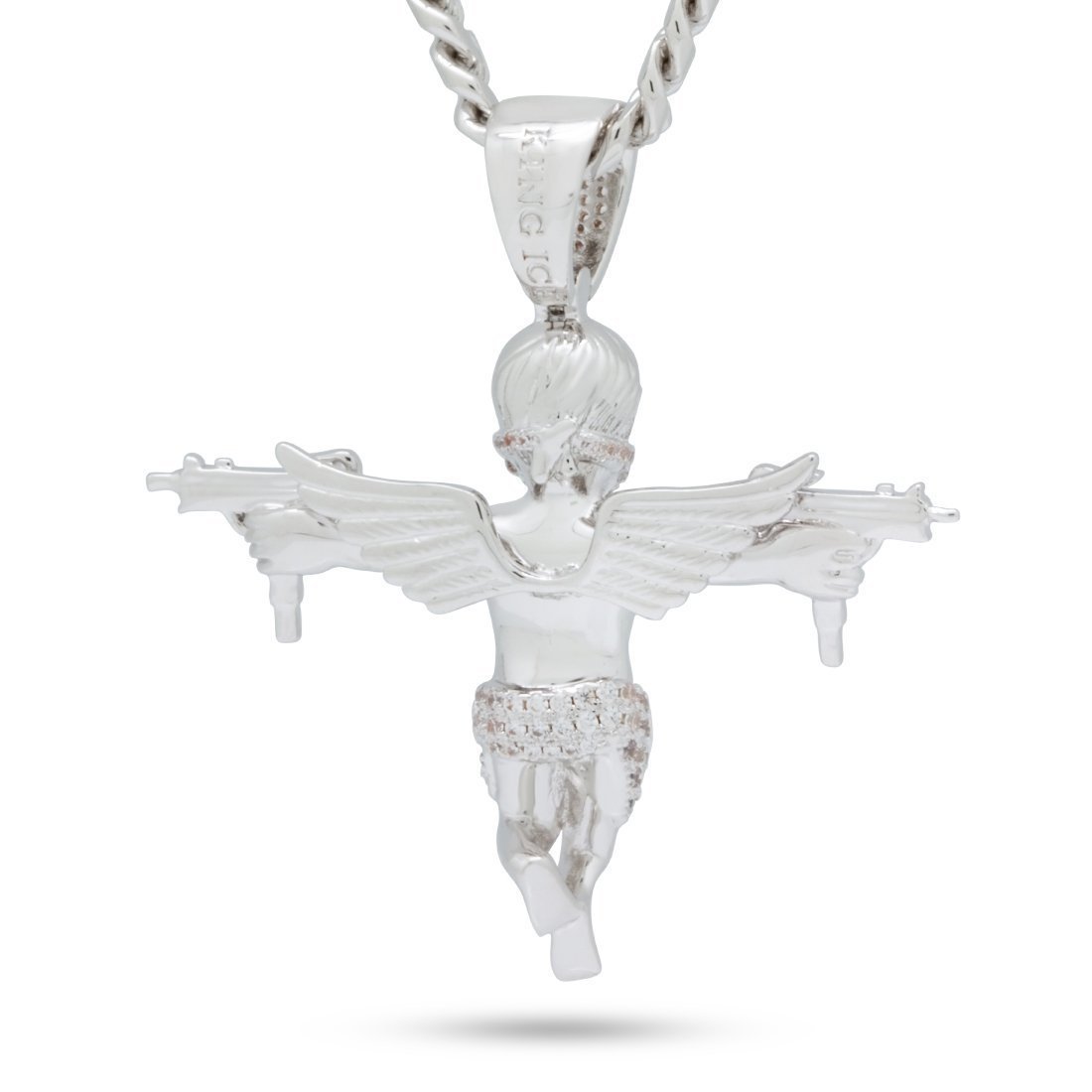 Dual Uzi Angel Necklace  in  by Kingices