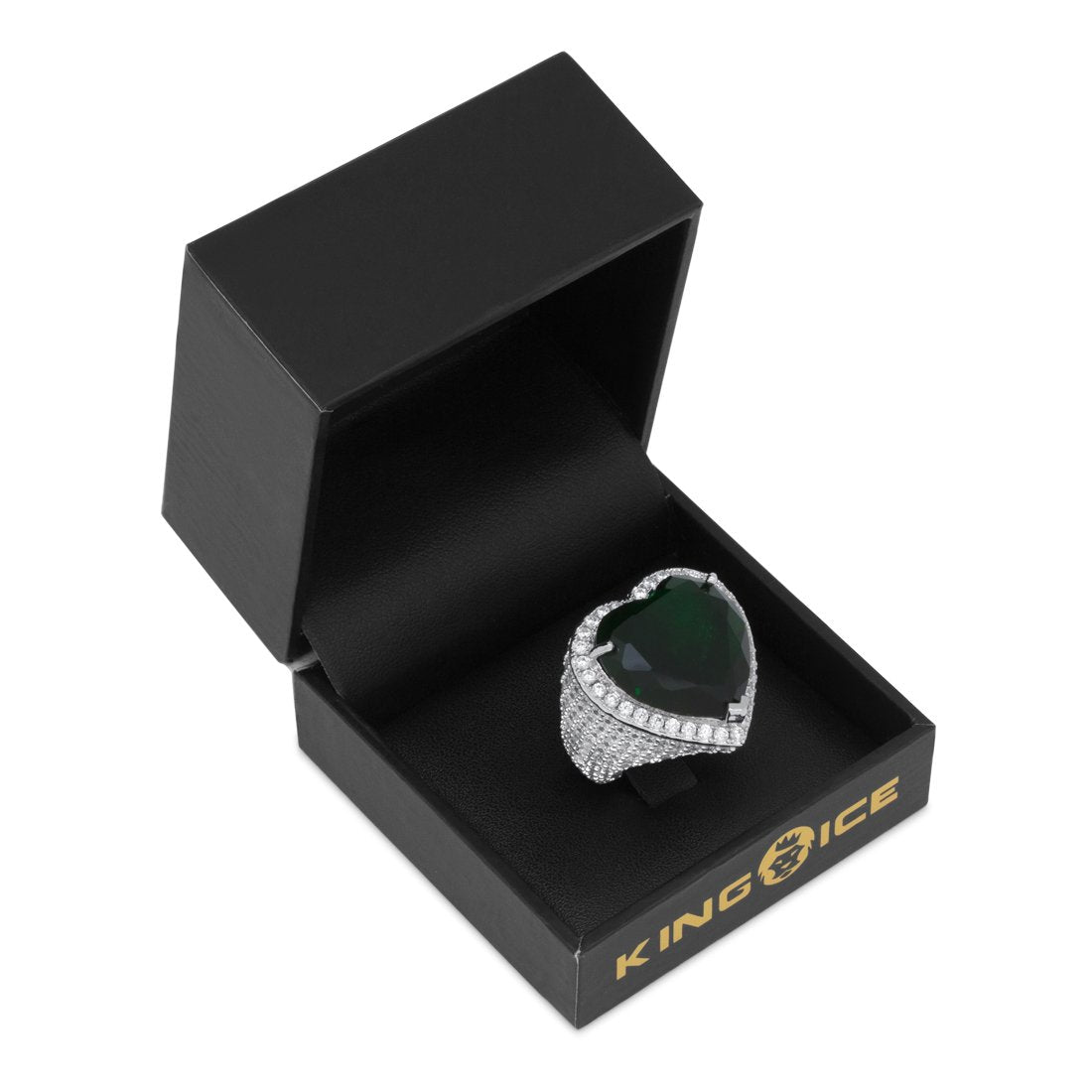 Emerald Heart Ring  in  by Kingices