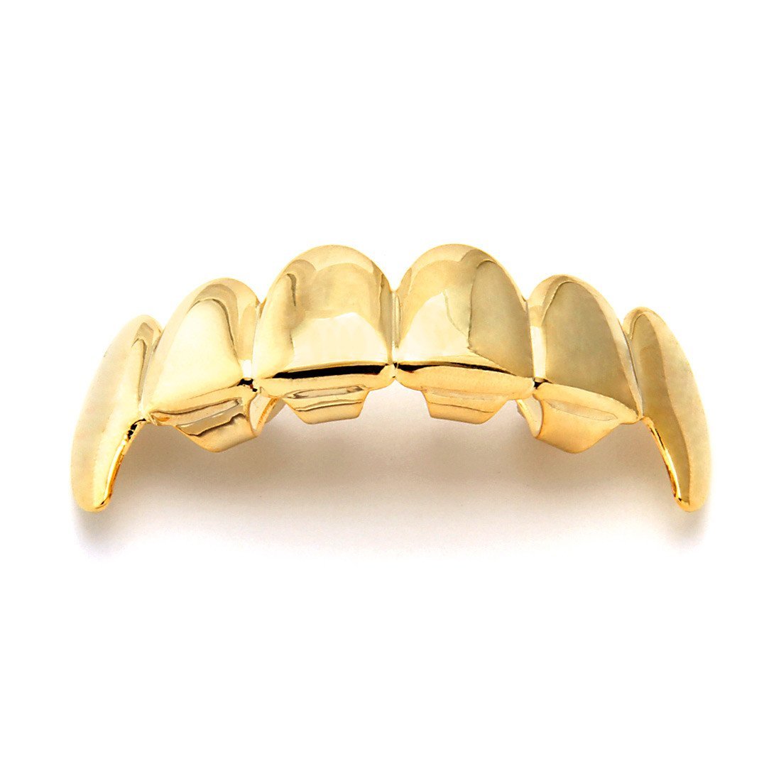 Gold Vampire Grillz  in  14K Gold / Top by Kingices