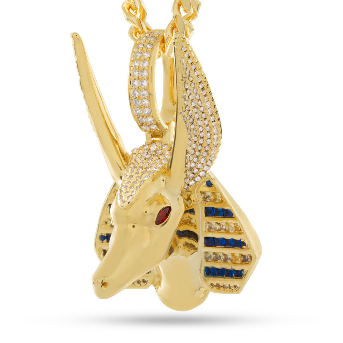 Guardian of the Scales Necklace  in  14K Gold / 1.9" by Kingices