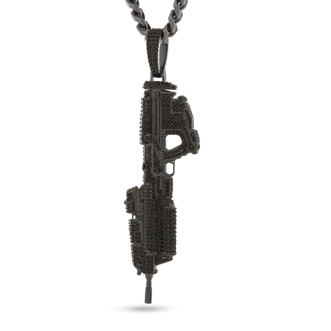 Halo x Kingices - MA5C Assault Rifle Necklace  in  Black Gold / 3" by Kingices