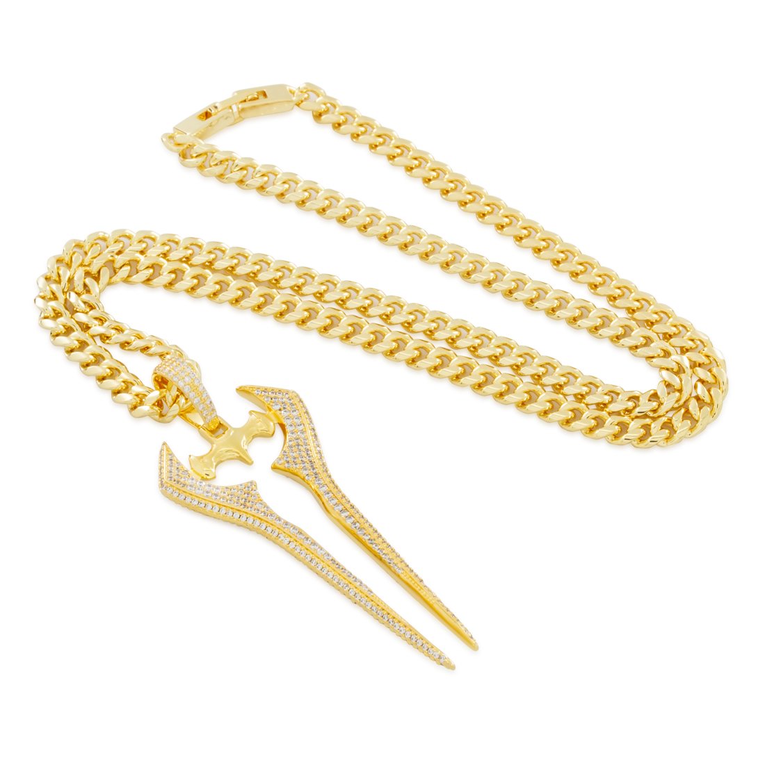 Halo x Kingices - Iced Energy Sword Necklace  in  by Kingices