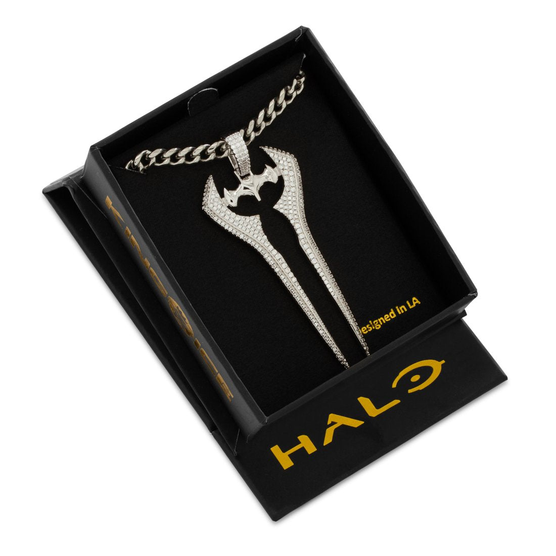Halo x Kingices - Iced Energy Sword Necklace  in  by Kingices