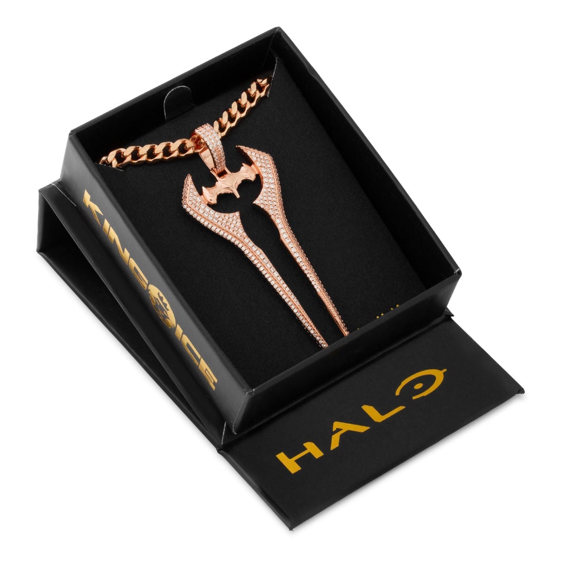 Halo x Kingices - Iced Energy Sword Necklace  in  by Kingices