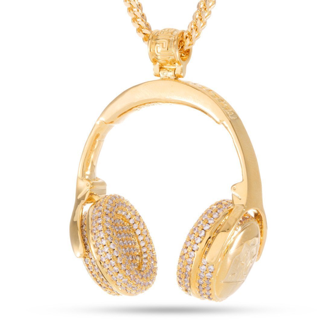 Headphones Necklace  in  14K Gold / 1.7" by Kingices