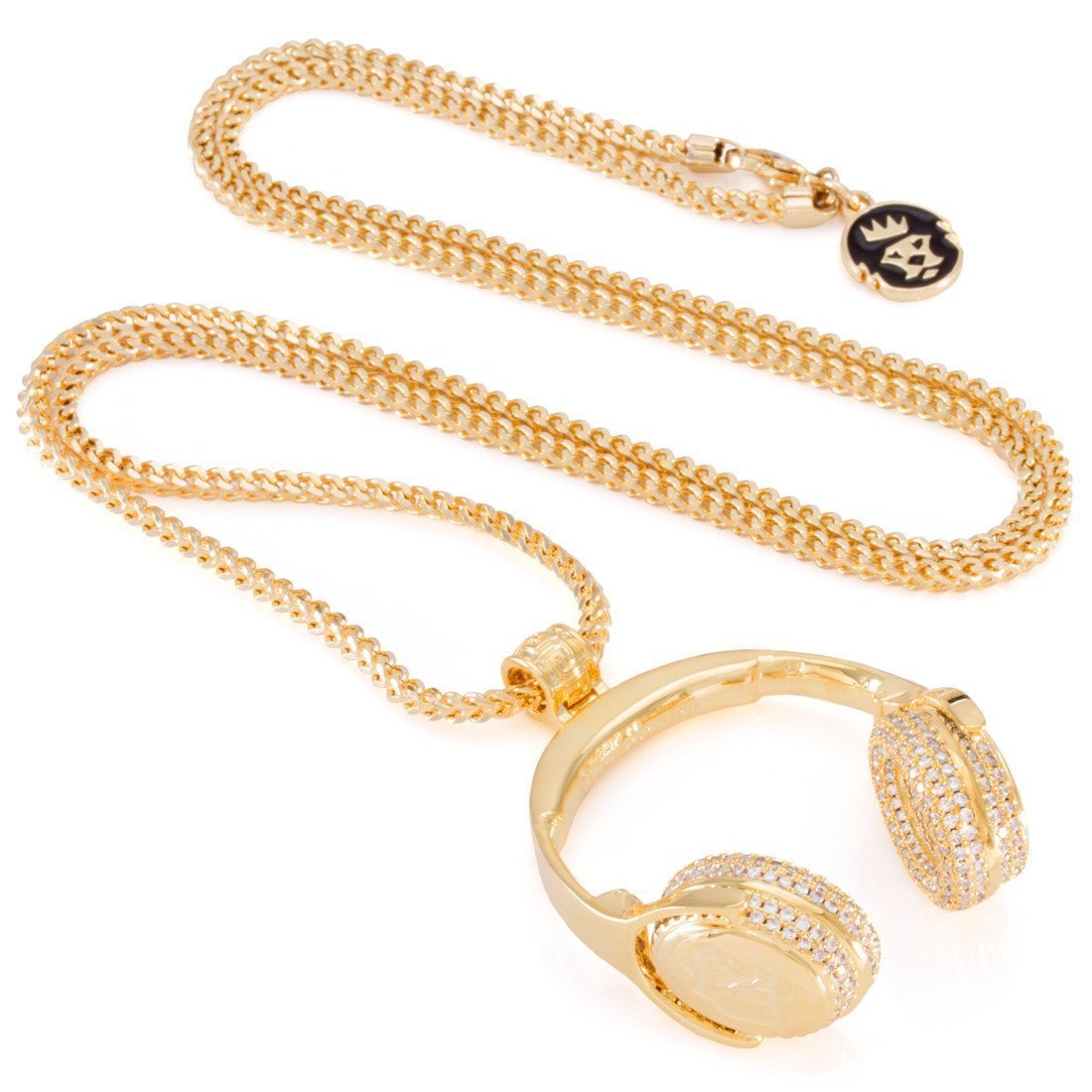 Headphones Necklace  in  14K Gold / 1.7" by Kingices