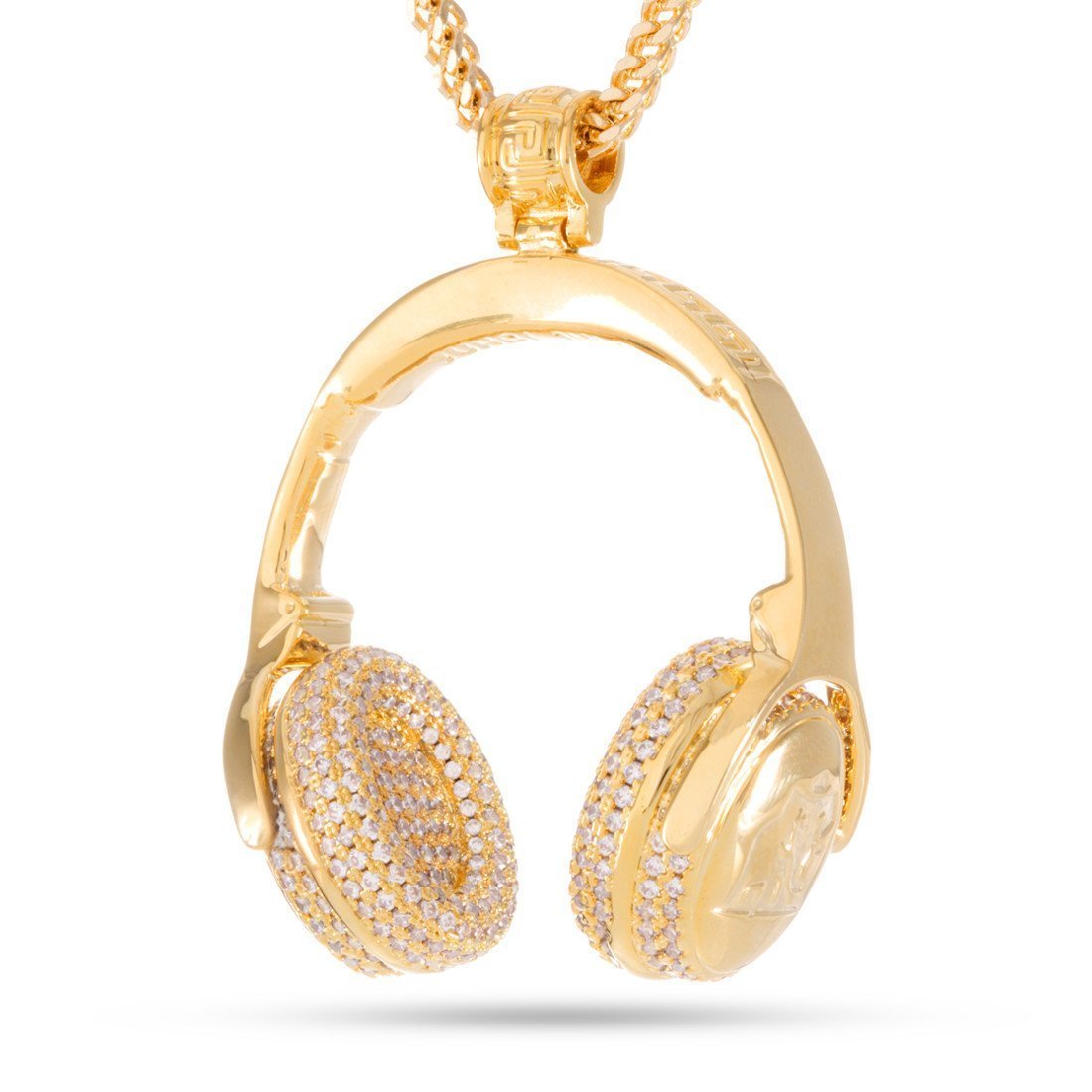 Headphones Necklace  in  14K Gold / 1.7" by Kingices