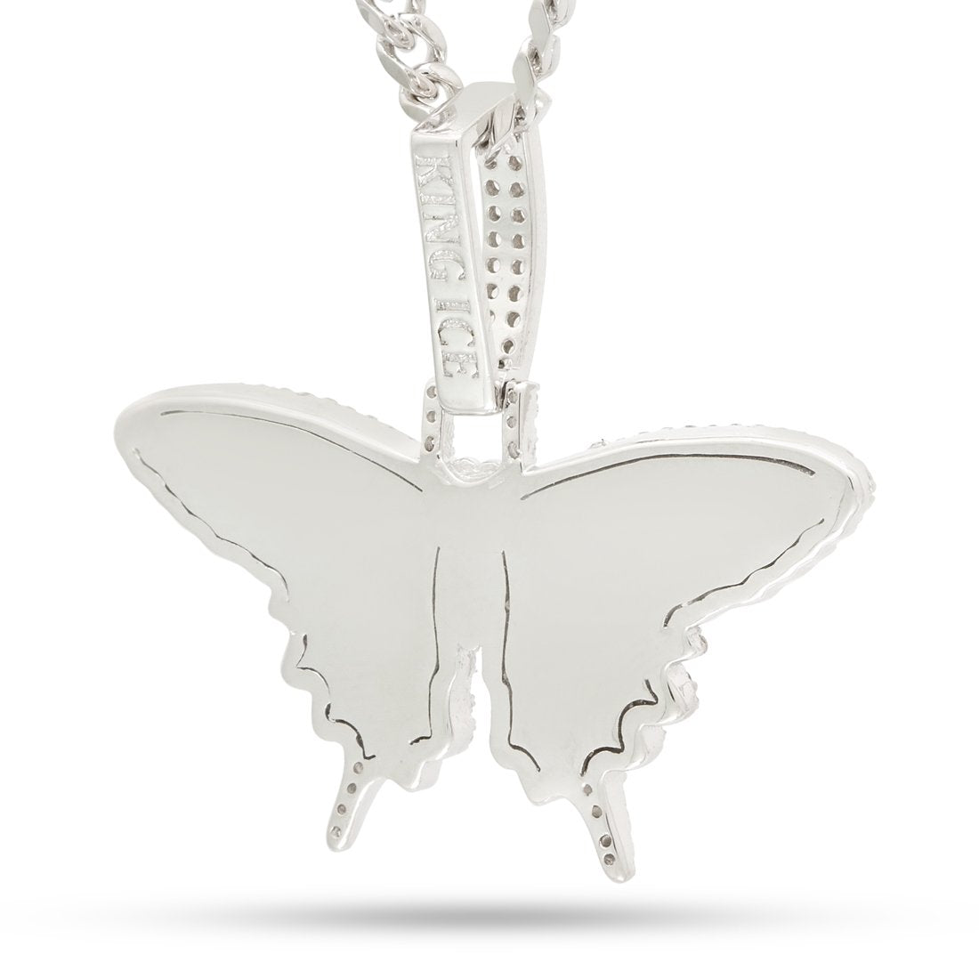 Iced Butterfly Necklace  in  by Kingices