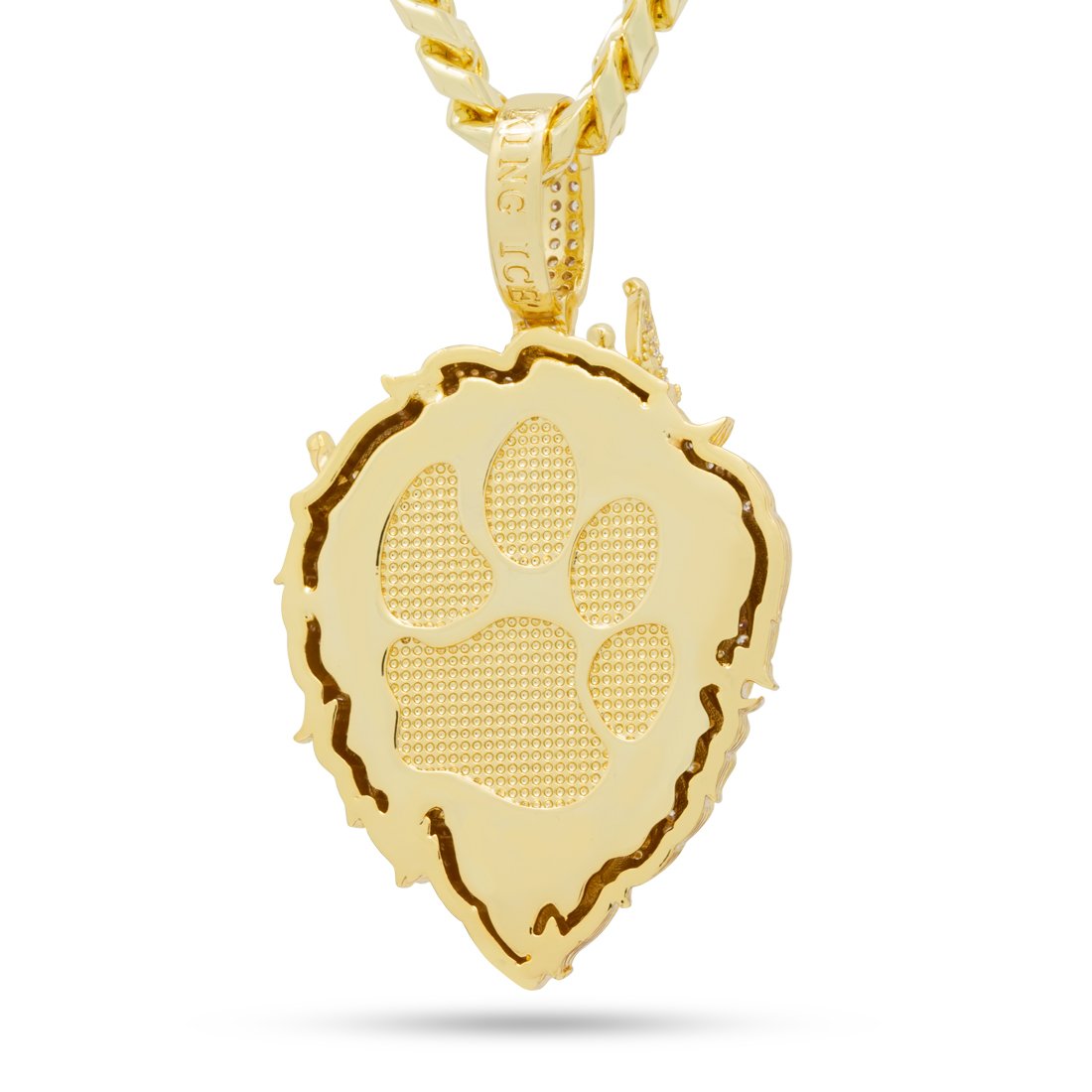Iced Classic Roaring Lion Necklace  in  by Kingices