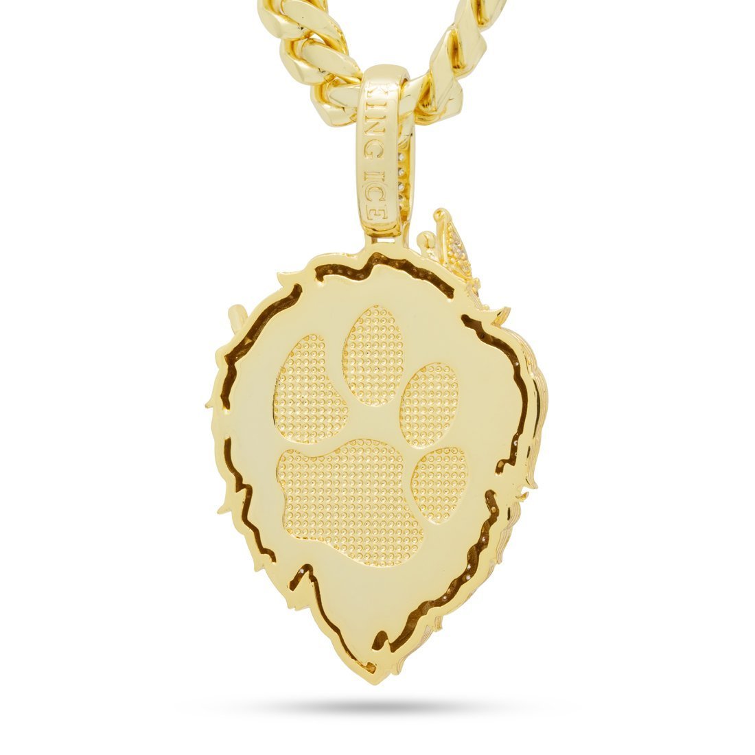 Iced Classic Roaring Lion Necklace  in  by Kingices
