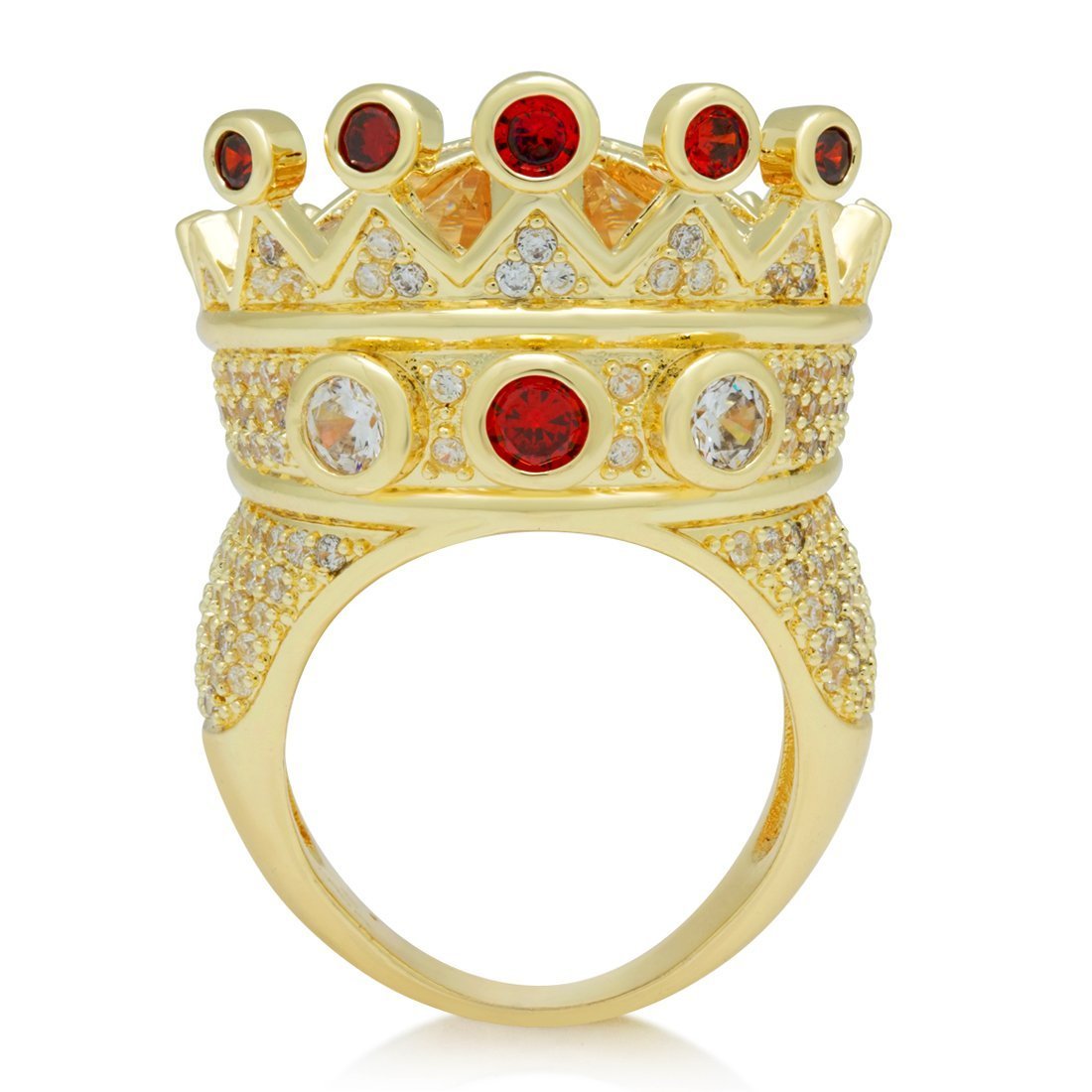 Iced Crown Ring  in  by Kingices