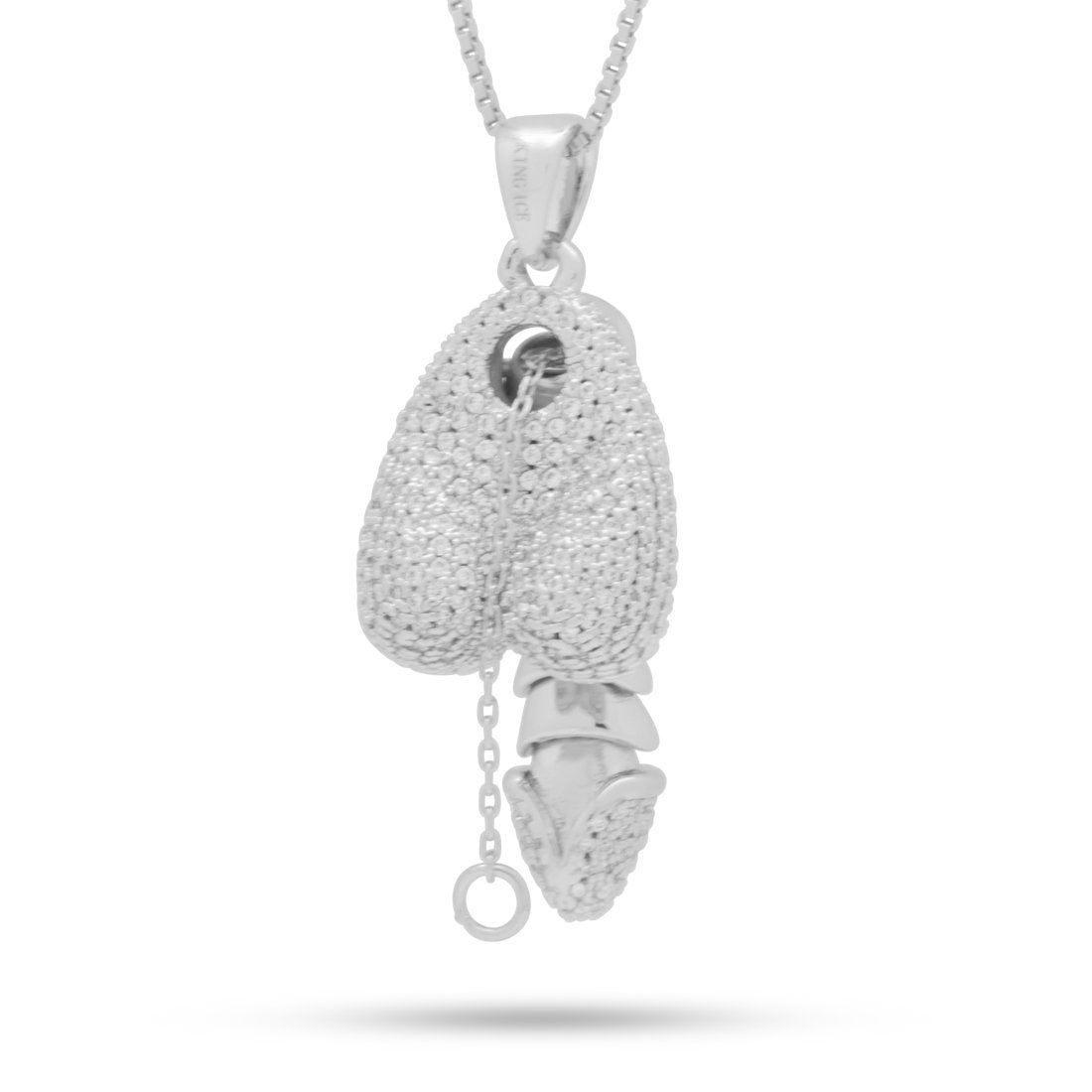 Iced Erotic Erecting Penis Necklace  in  by Kingices