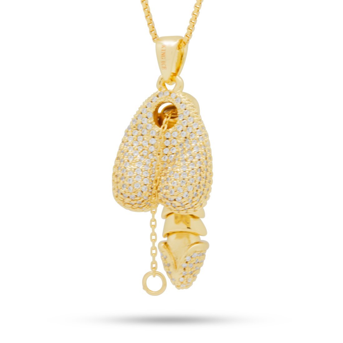 Iced Erotic Erecting Penis Necklace  in  by Kingices